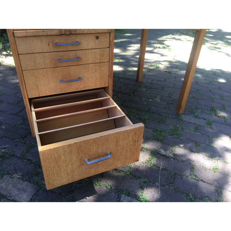 Vintage Scandinavian desk in oak