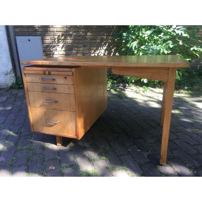Vintage Scandinavian desk in oak