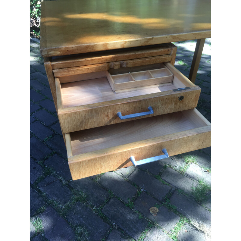 Vintage Scandinavian desk in oak