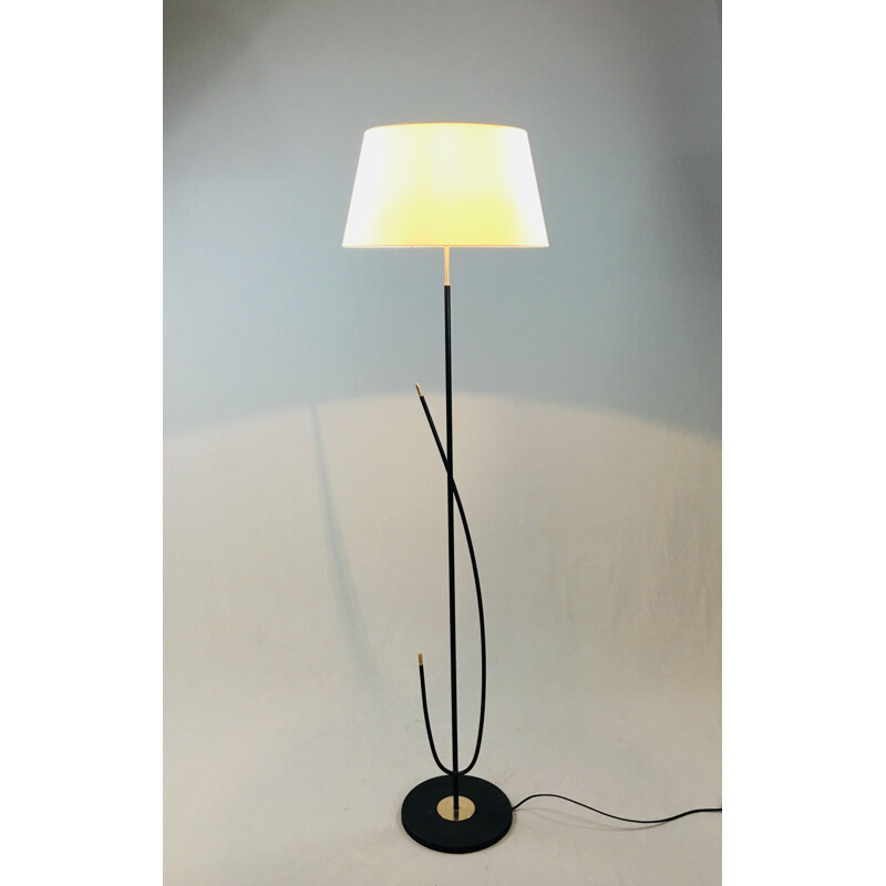 Vintage floor lamp "Virgule" by Arlus