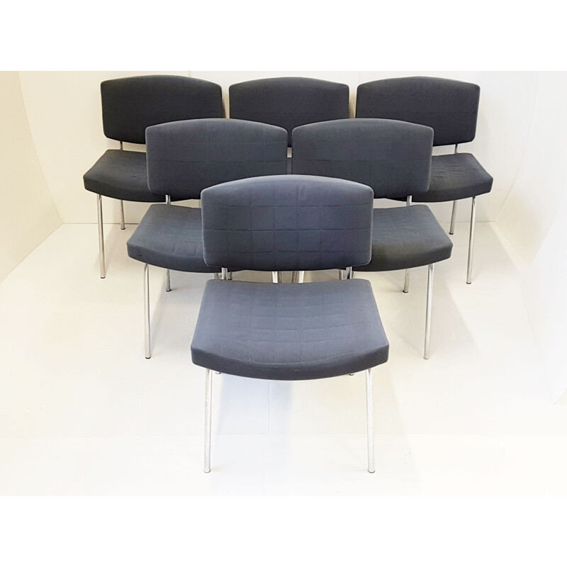 Set of 6 vintage Council chairs by Pierre Guariche for Meurop