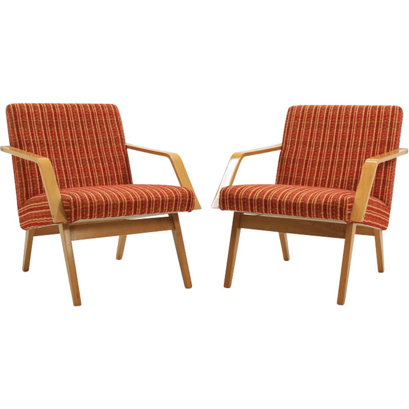 Vintage set of 2 lounge chairs by Expo 58 Brusel