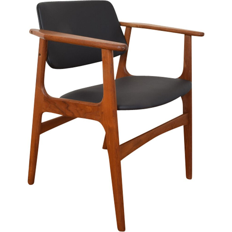 Vintage Danish teak side chair