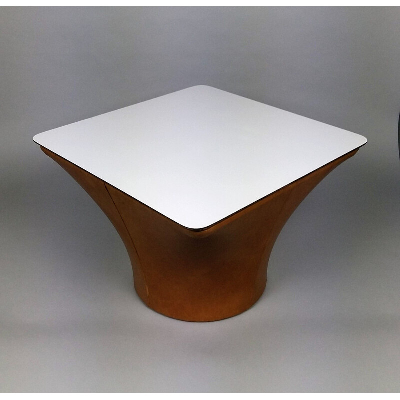 "Mushroom" leather Coffee table 1960s