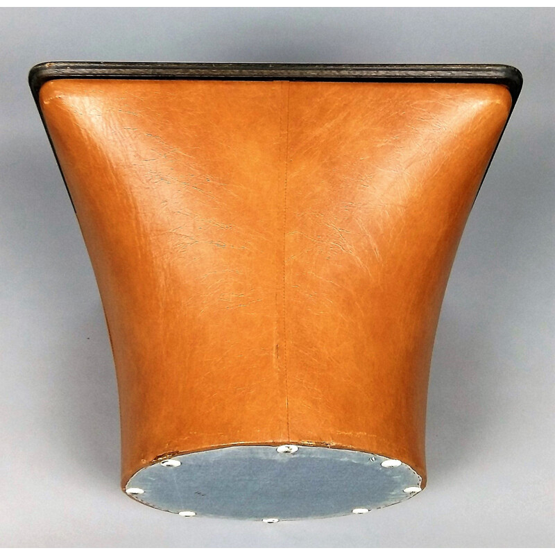 "Mushroom" leather Coffee table 1960s