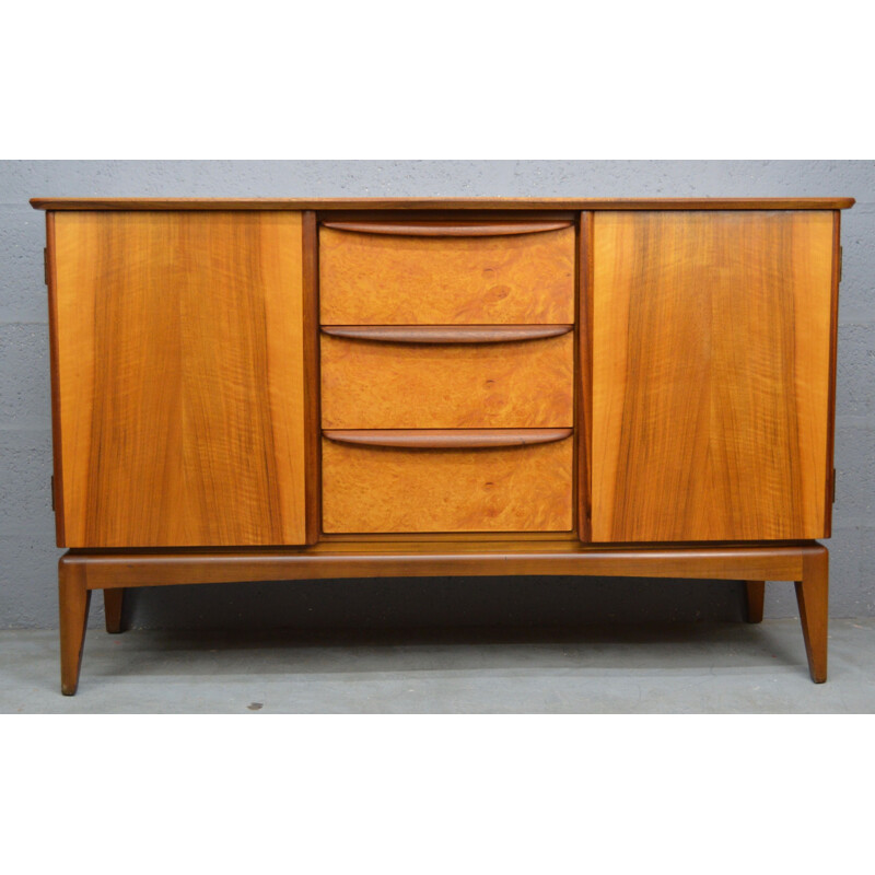 Vintage Sideboard in walnut by A.H. Mcintosh