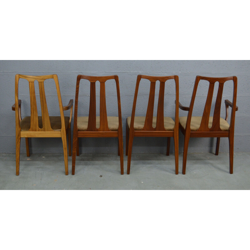 Vintage set of 4 dinning chairs for Nathan