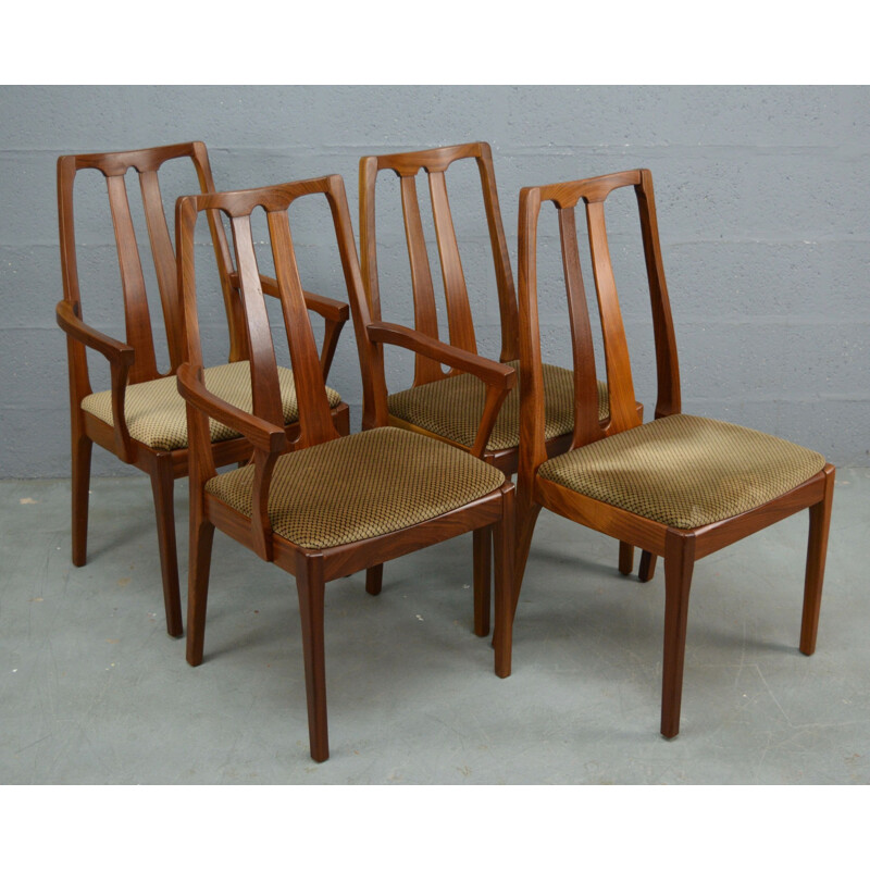 Vintage set of 4 dinning chairs for Nathan