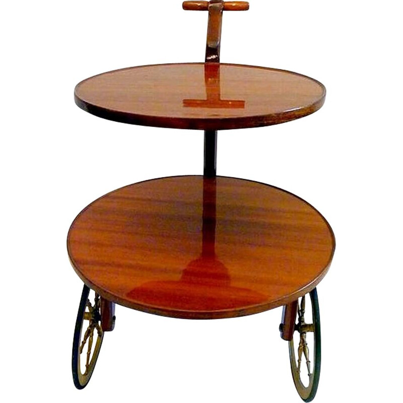 Vintage Italian trolley in teak