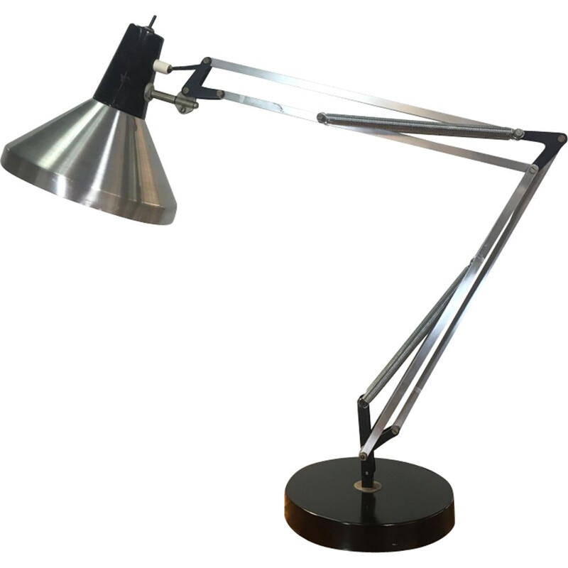 Vintage architect desk lamp in metal and aluminum