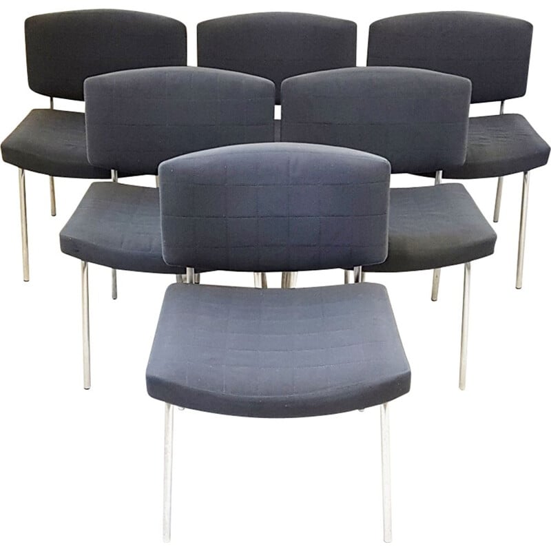 Set of 6 vintage Council chairs by Pierre Guariche for Meurop