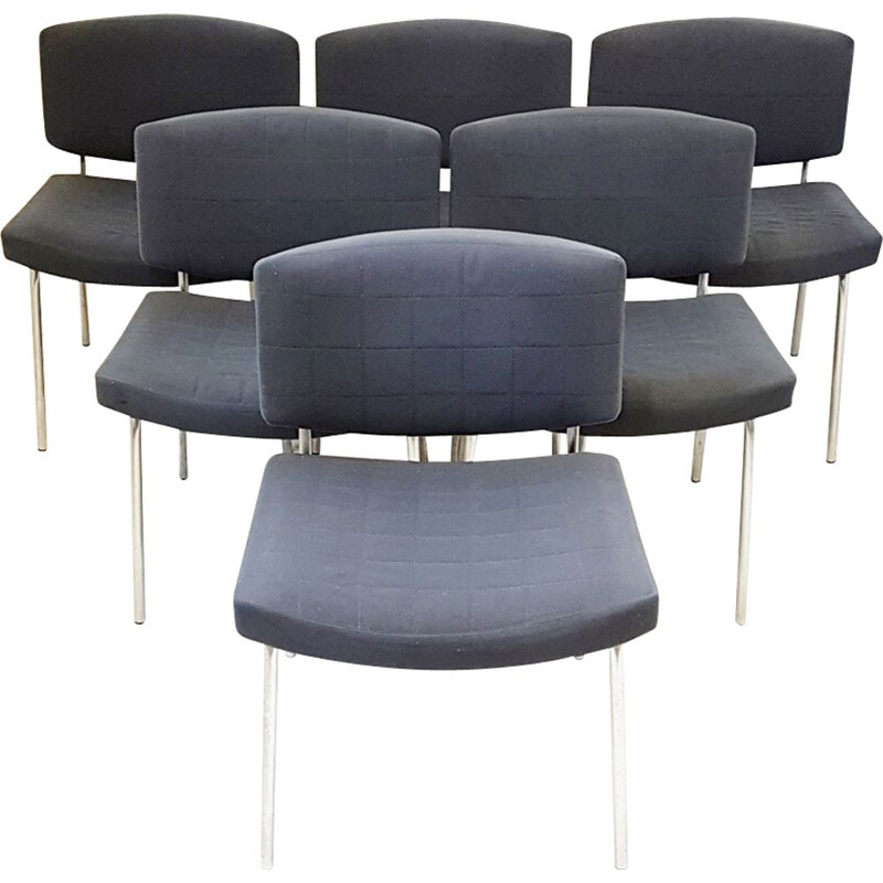 Set of 6 vintage Council chairs by Pierre Guariche for Meurop