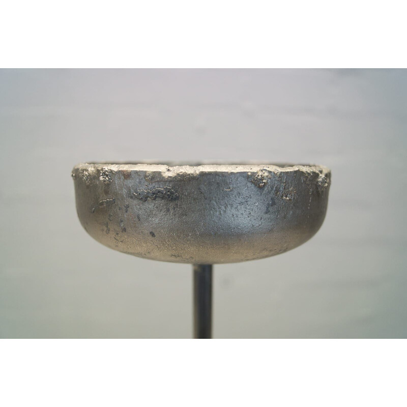 Pareja de candelabros vintage de hierro de Manfred Bredohl para Bredohl Design Vulkanschmiede