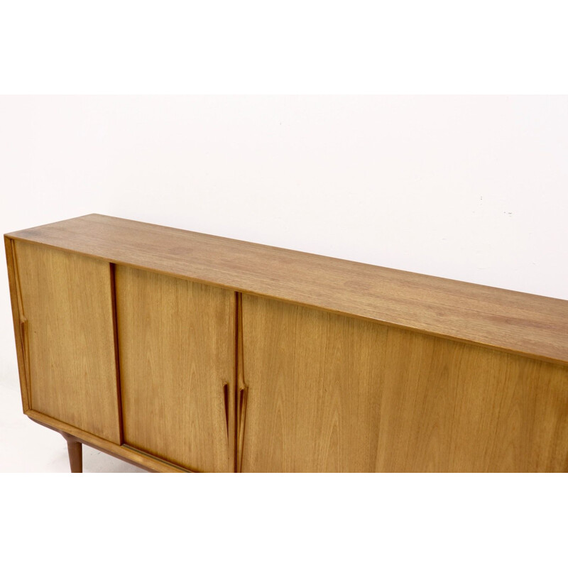 Vintage highboard in teak by Gunni Omann for Omann Jun