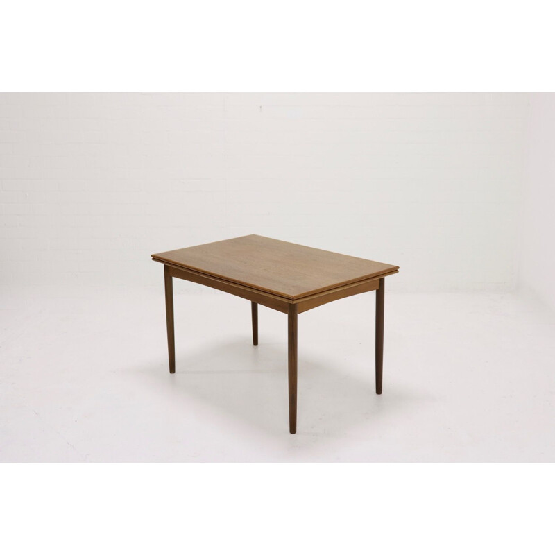 Vintage extendable dining table in teak pour Farstrup