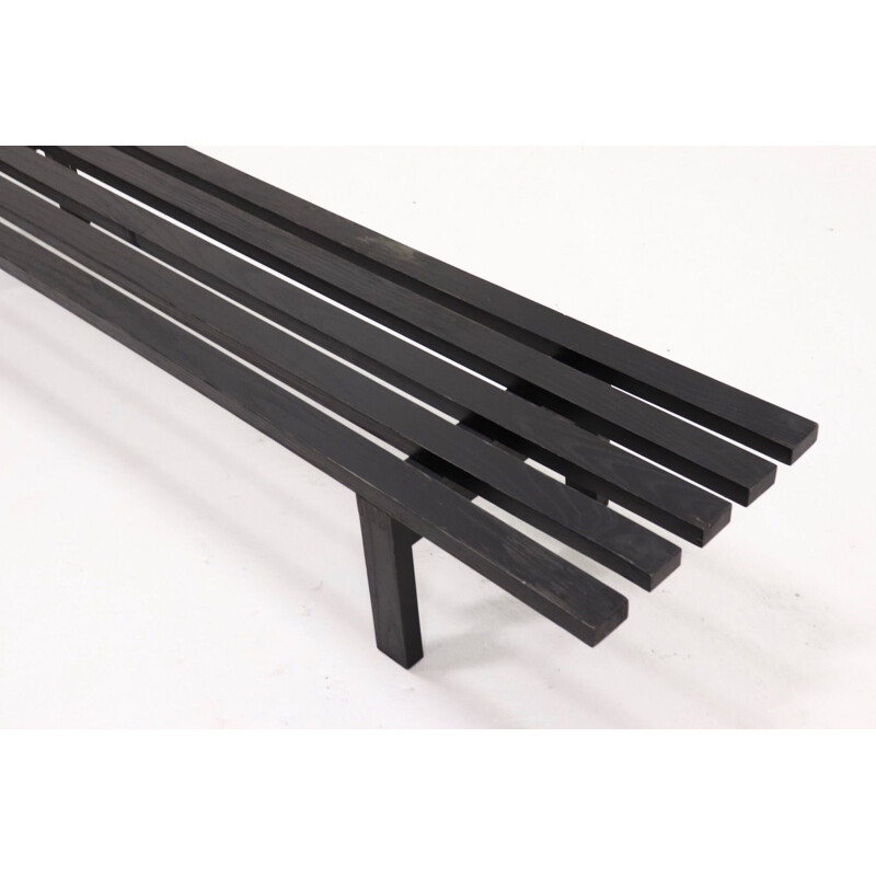 Vintage BZ82 slat Bench by Martin Visser for T Spectrum