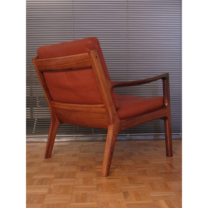 Vintage rosewood armchair by Ole Wanscher for France & Son