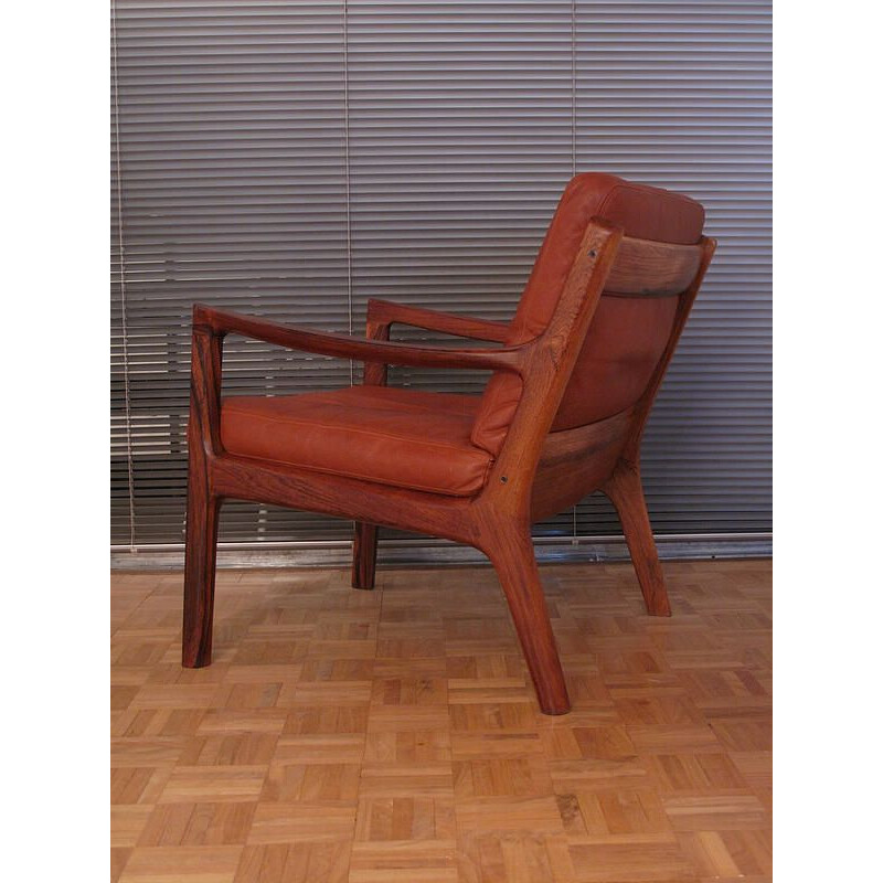 Vintage rosewood armchair by Ole Wanscher for France & Son