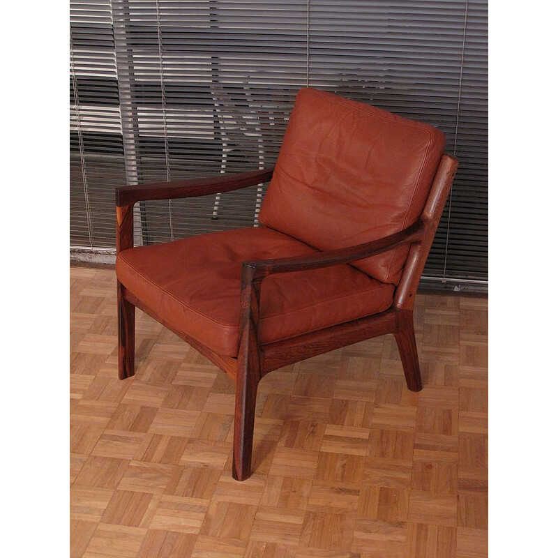 Vintage rosewood armchair by Ole Wanscher for France & Son