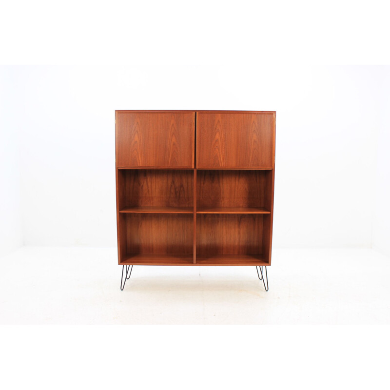 Vintage Danish bookcase in teak by Omann Jun