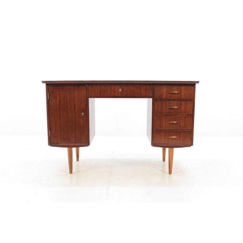 Vintage Danish writing desk in teak