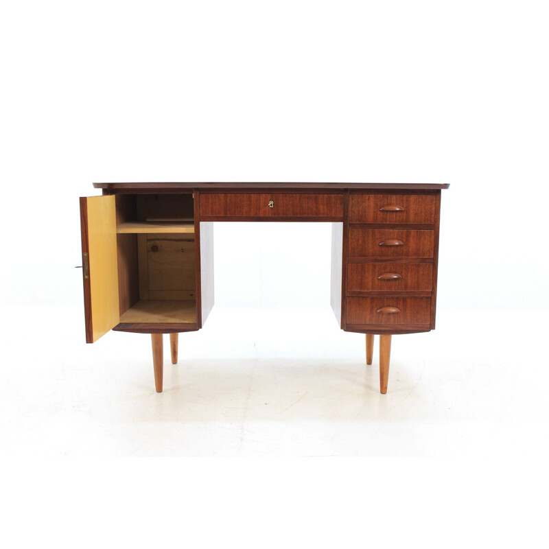 Vintage Danish writing desk in teak