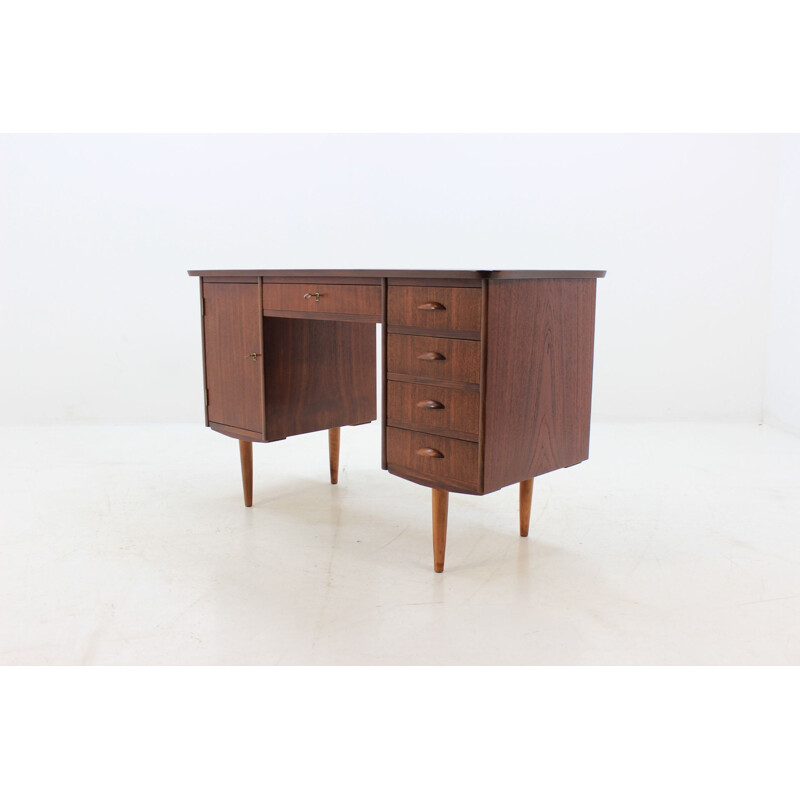 Vintage Danish writing desk in teak