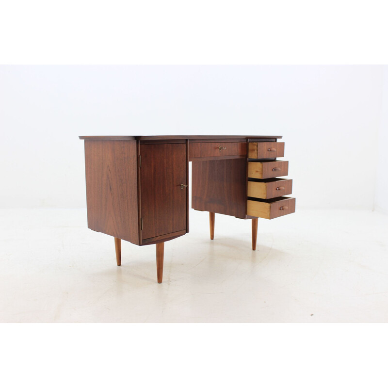 Vintage Danish writing desk in teak