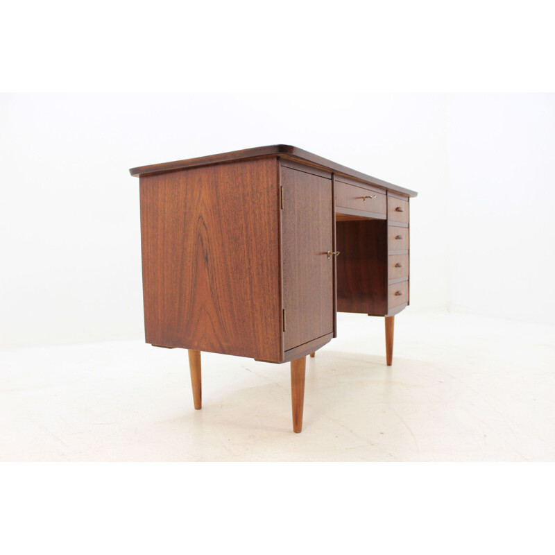 Vintage Danish writing desk in teak