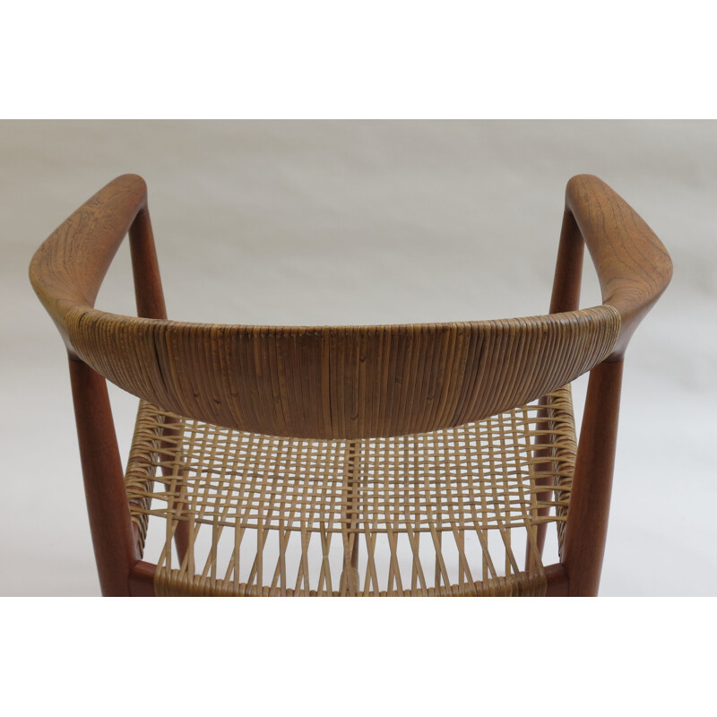 Vintage chair JH501 in teak by Hans J Wegner