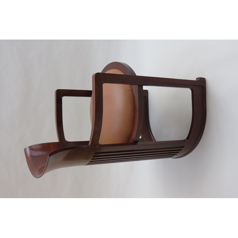 Chaise vintage de baril par Frank Lloyd Wright pour Cassina