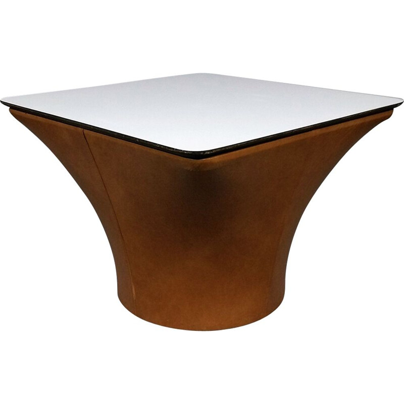 "Mushroom" leather Coffee table 1960s