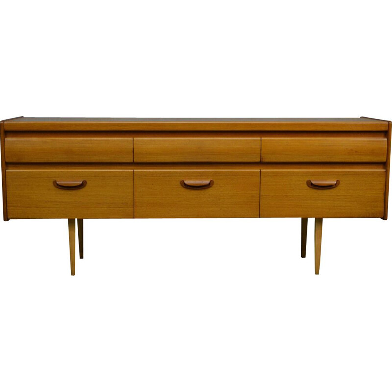 Vintage sideboard with 6 drawers by William Lawrence, 1960s