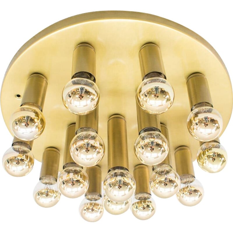 Vintage plafondlamp met 16 lampjes