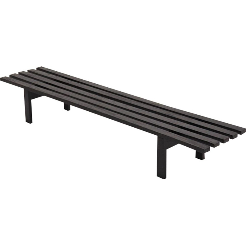 Vintage BZ82 slat Bench by Martin Visser for T Spectrum