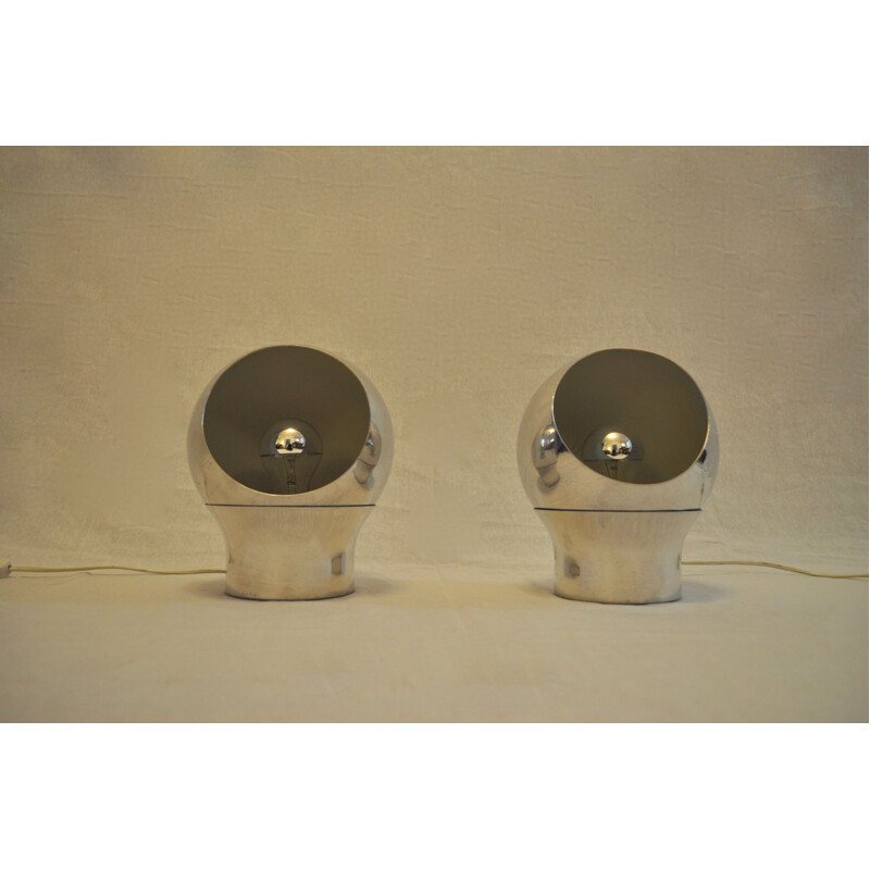 Set of 2 vintage wall lamps Scandinavian 1970