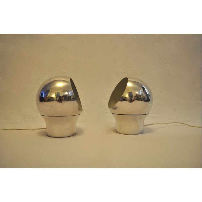 Set of 2 vintage wall lamps Scandinavian 1970