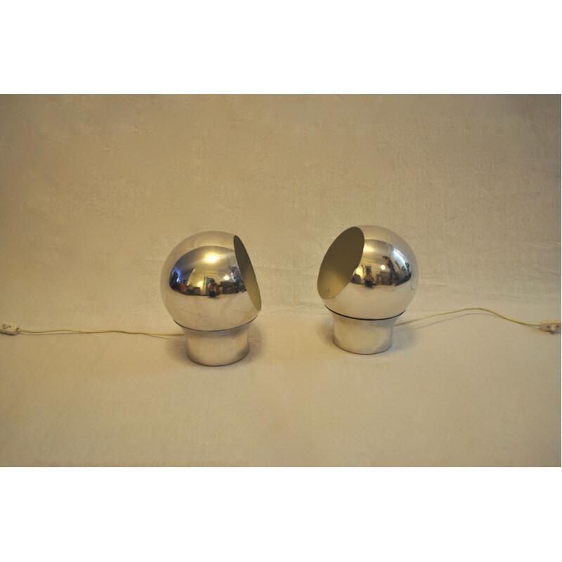 Set of 2 vintage wall lamps Scandinavian 1970