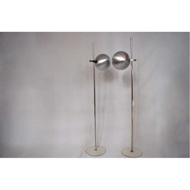 Pair of vintage floor lamps Hemi 1960