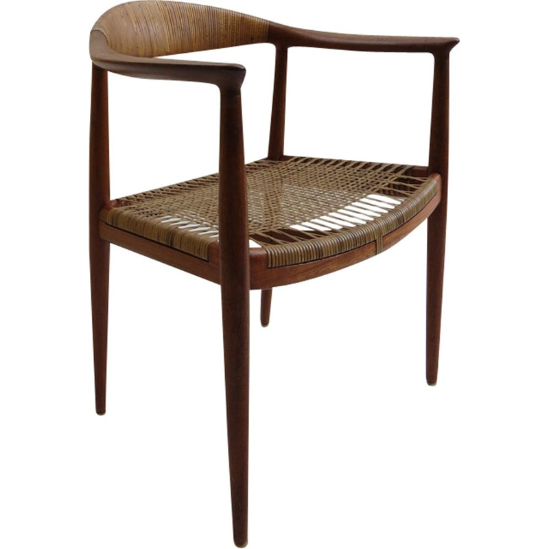 Vintage chair JH501 in teak by Hans J Wegner