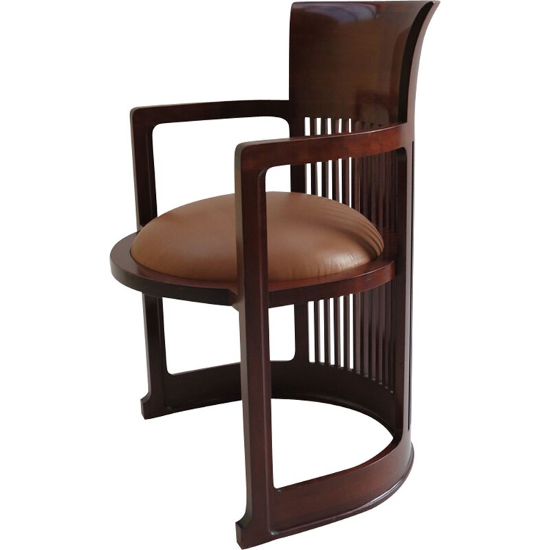 Vintage Barrel chair by Frank Lloyd Wright for Cassina