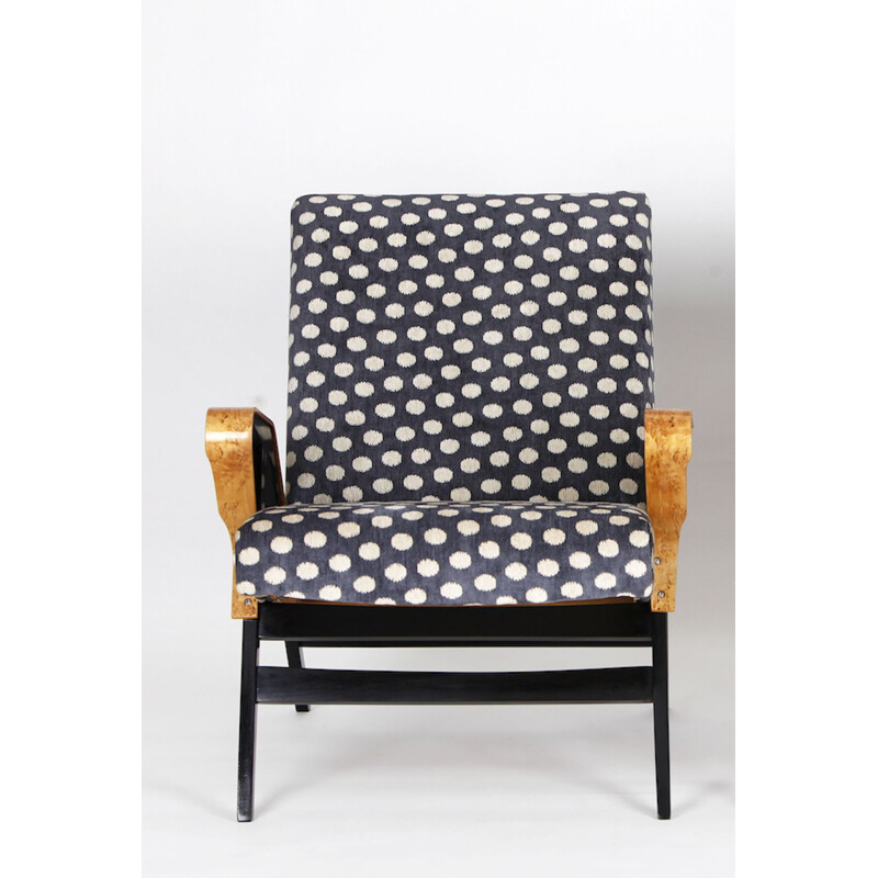 Vintage grey armchair by Tatra Pravenec 1960s