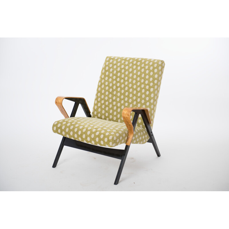 Vintage green armchair by Tatra Pravenec 1960s