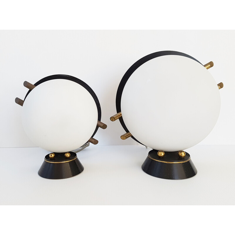 Pair of vintage lamps for Maison Arlus