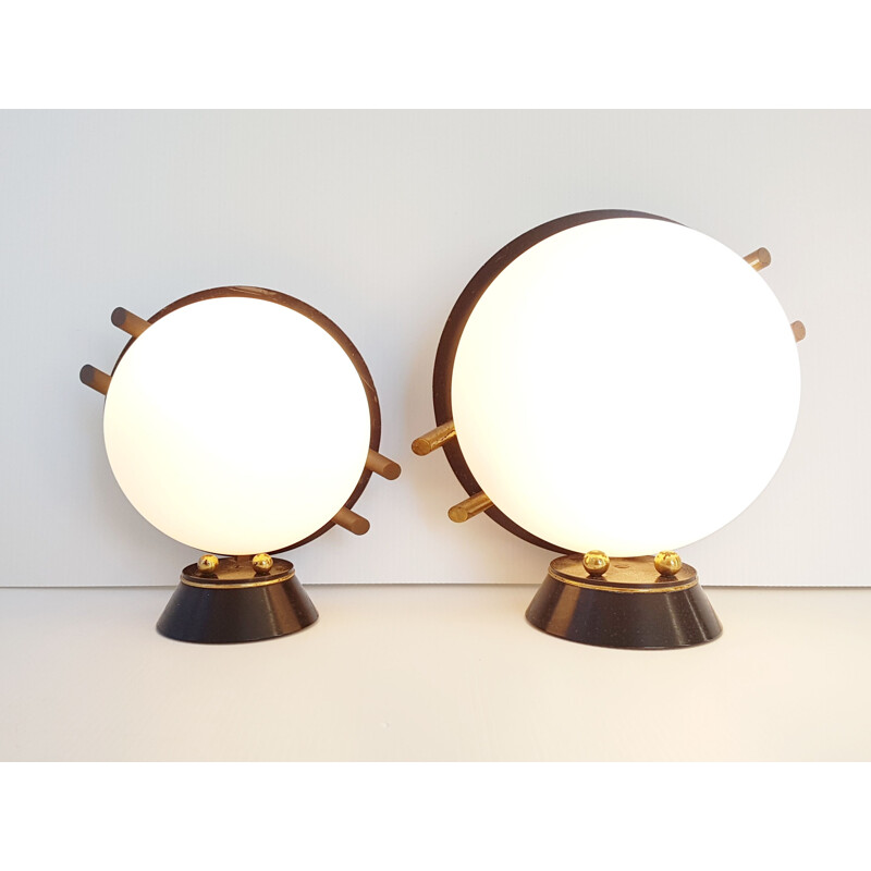 Pair of vintage lamps for Maison Arlus