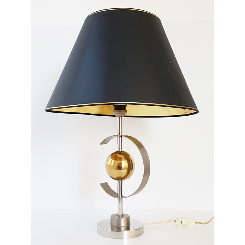 Lampe de table vintage en métal