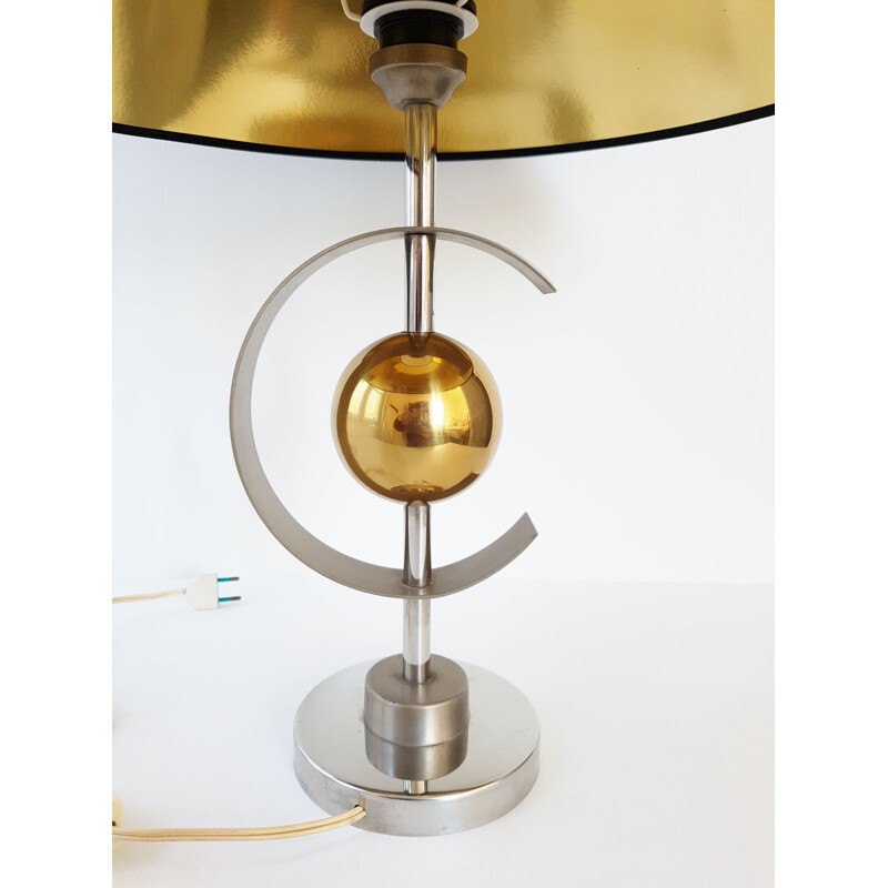 Lámpara de mesa vintage de metal