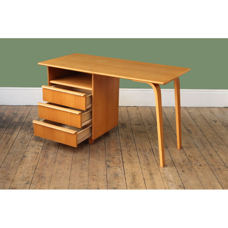 Vintage desk EE02 in oak by Cees Braakman for Pastoe