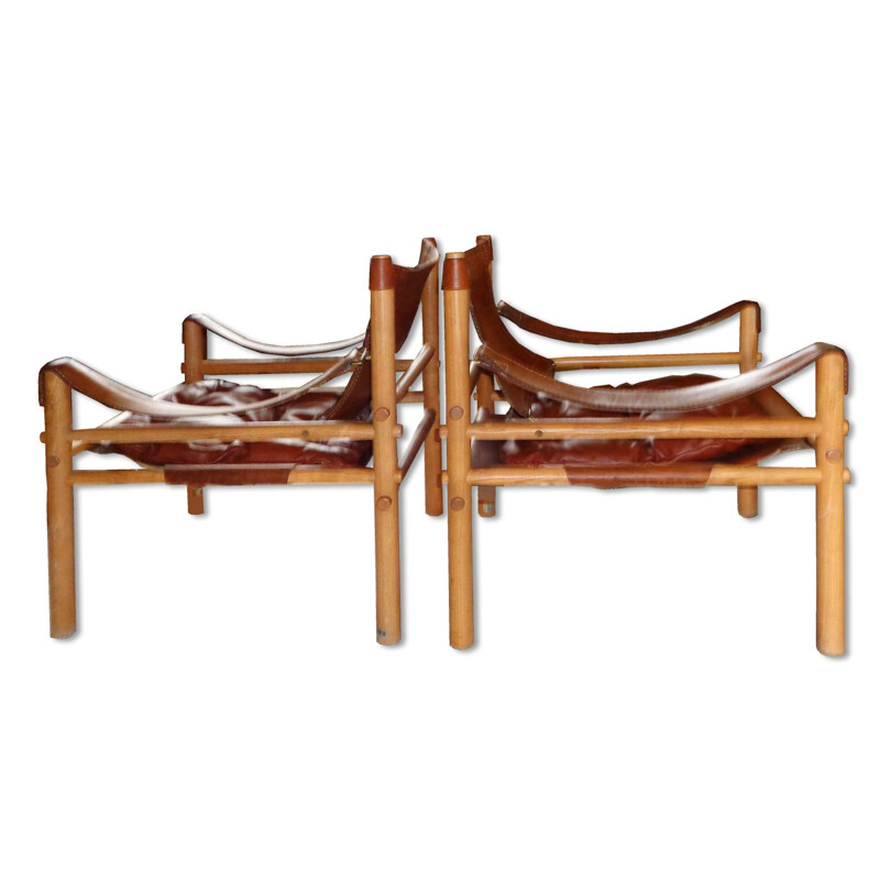 Suite de 2 fauteuils vintage suédoises "Scirocco" par Arne Norell pour Norell Möbel AB