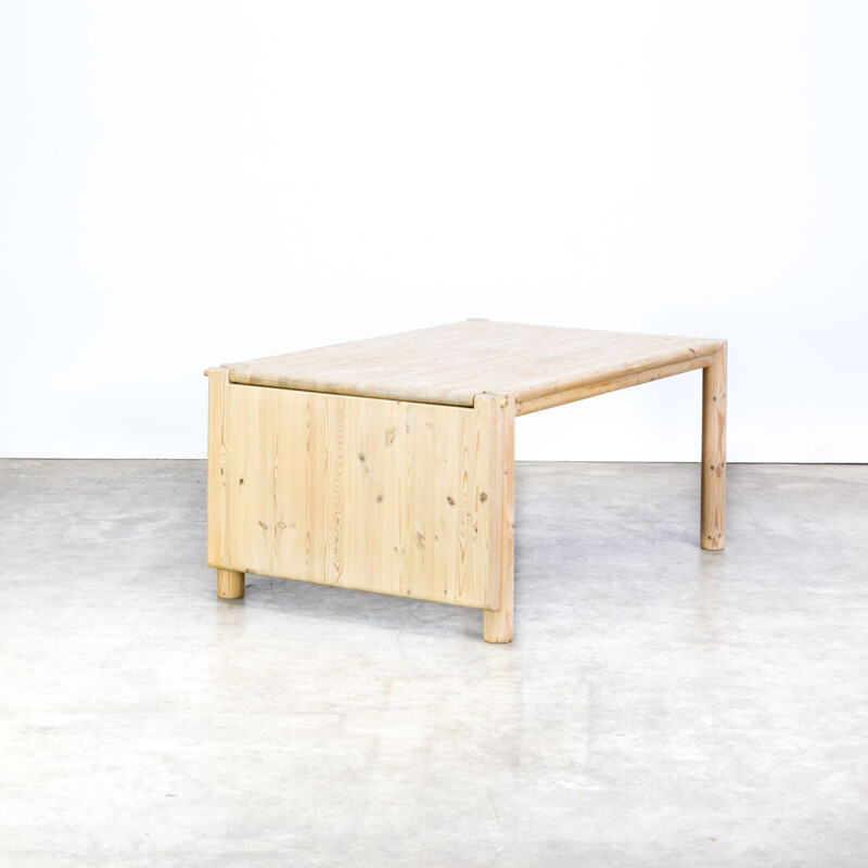 Vintage extendable dining table in pine wood by Rainer Daumiller for Hirtshals Savvaerk